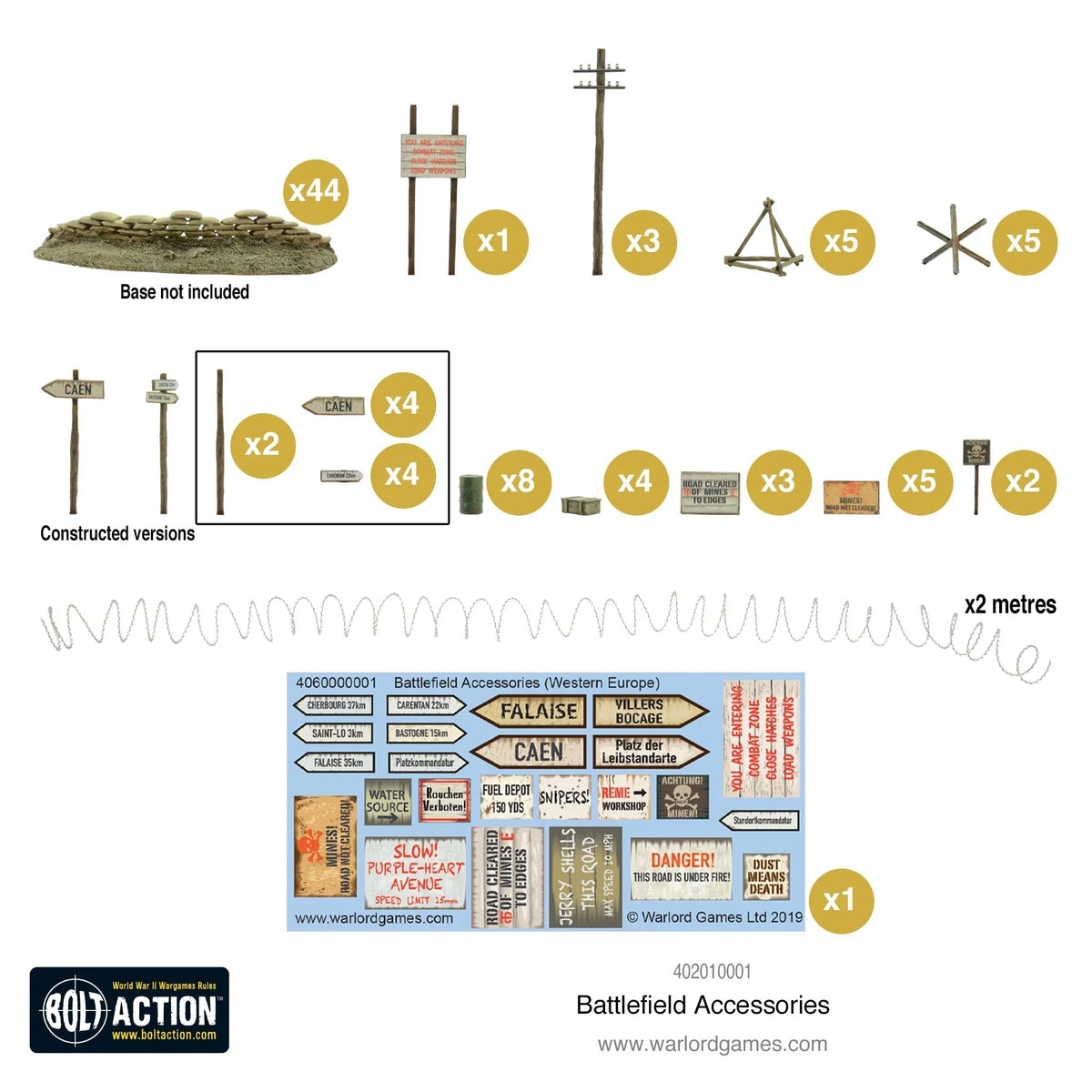 Warlord Games - Terrain: Bolt Action Battlefield Accessories