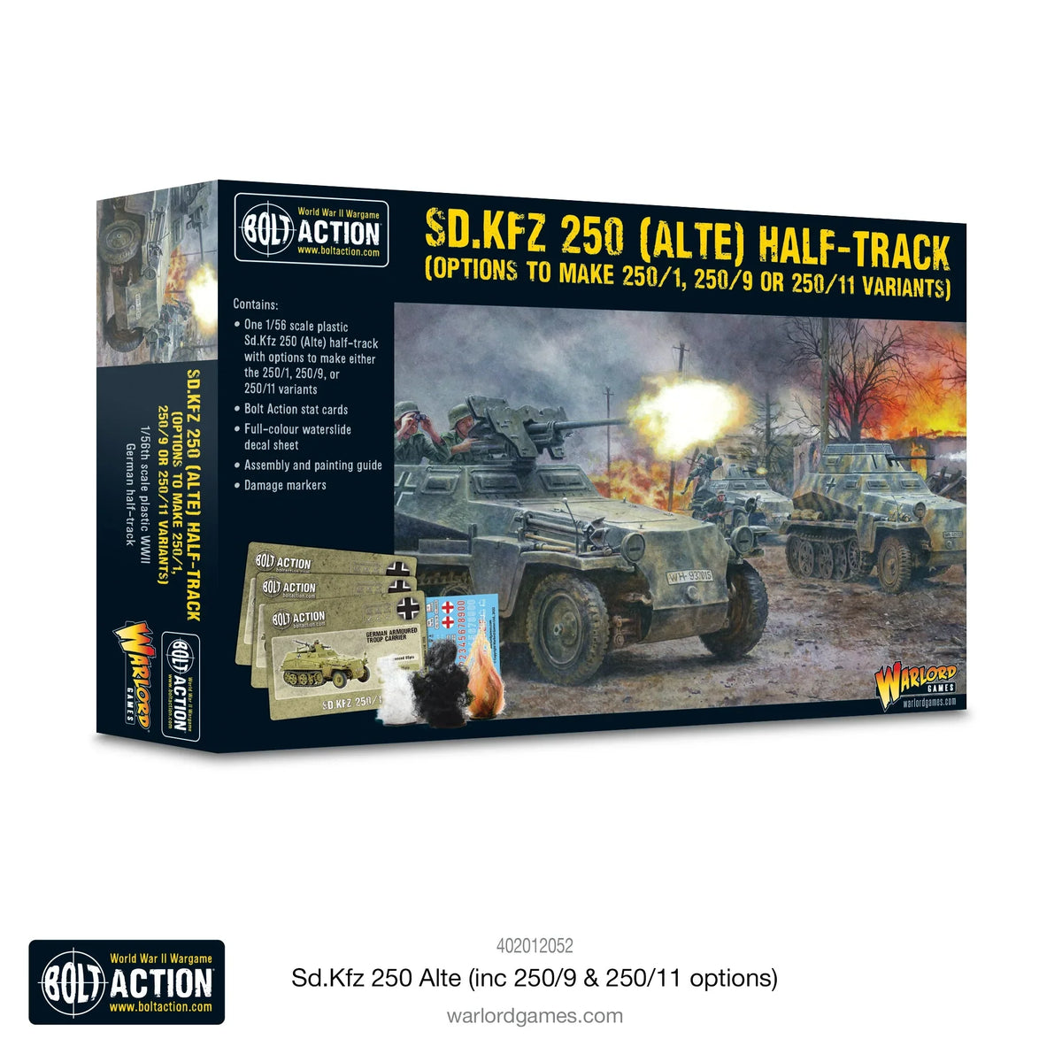 Bolt Action - Sd.Kfz 250 (Alte) Half-Track (Options For 250/1, 250/9 or 250/11 Variants)