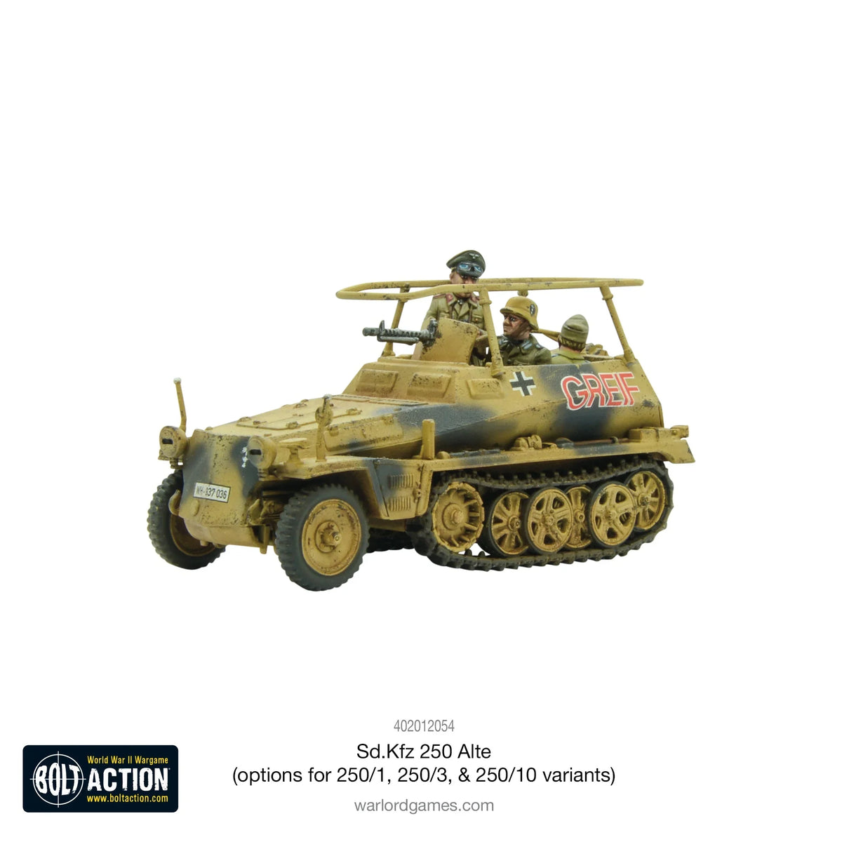 Bolt Action - Sd.Kfz 250 (Alte) Half-Track (Options For 250/1, 250/3 or 250/10 Variants)