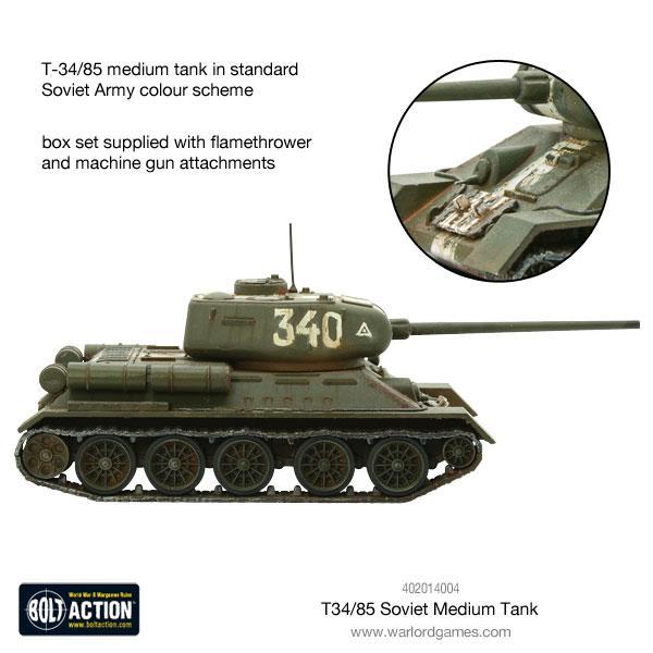 Bolt Action - T-34/85 Medium Tank