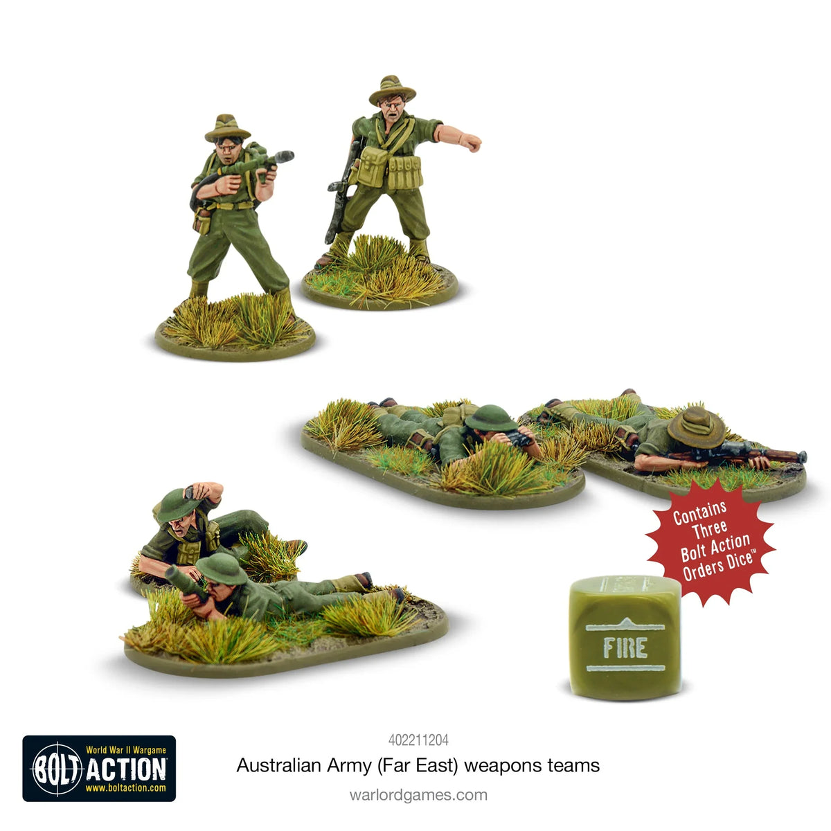 Bolt Action - Australian Army Weapons Teams (Far East)