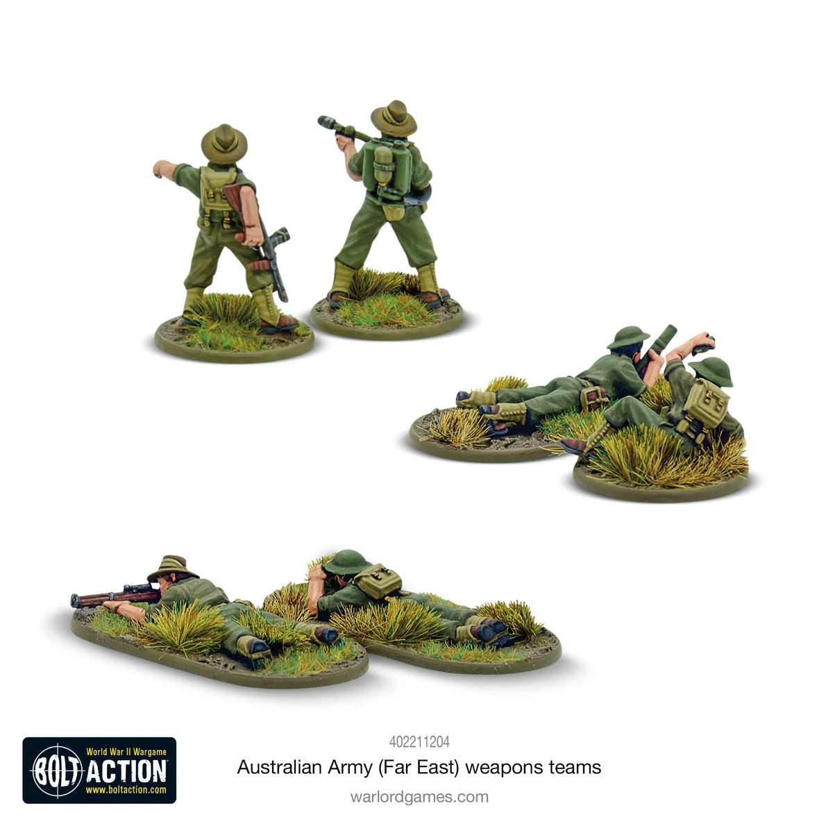 Bolt Action - Australian Army Weapons Teams (Far East)