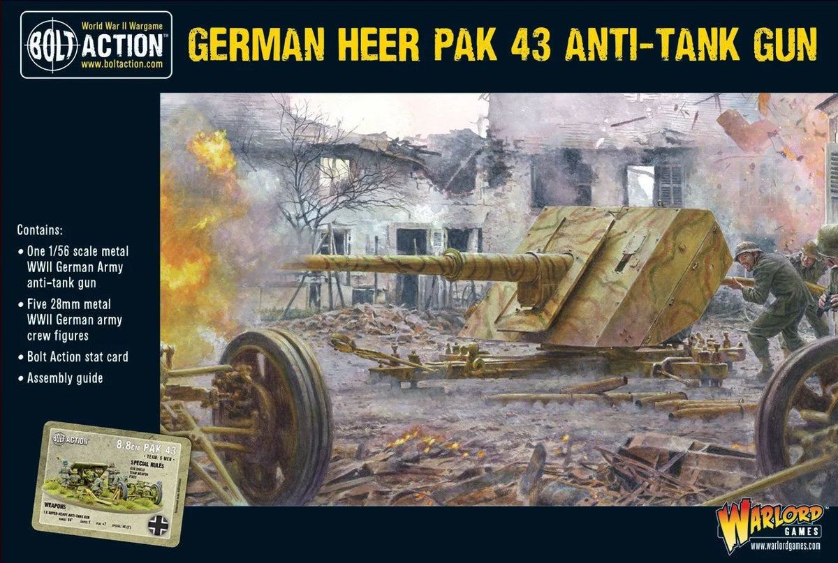 Bolt Action - German Heer Pak 43 Anti-Tank Gun