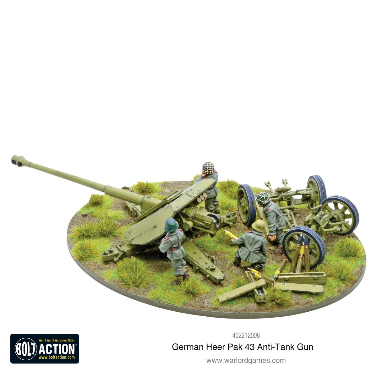 Bolt Action - German Heer Pak 43 Anti-Tank Gun