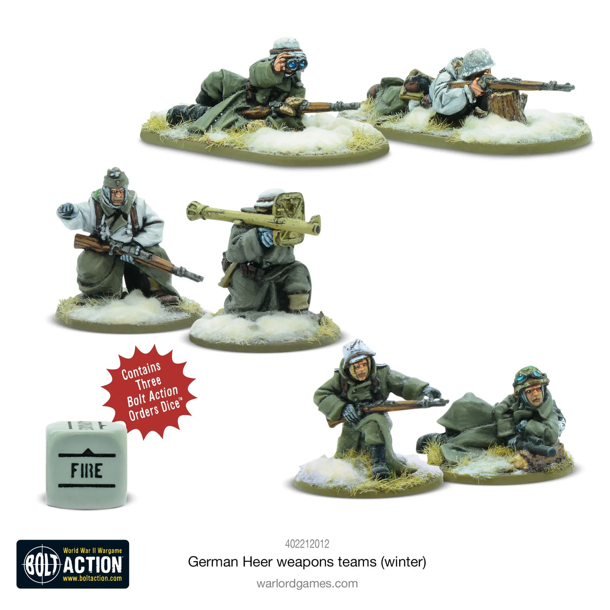 Bolt Action - German Heer Weapons Teams (Winter)