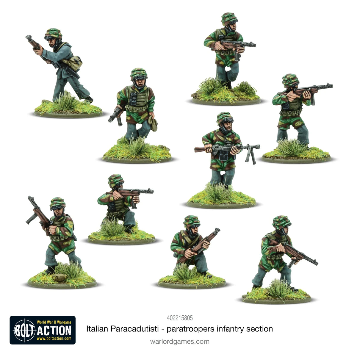Bolt Action - Italian Paracadutisti Paratrooper Infantry Section