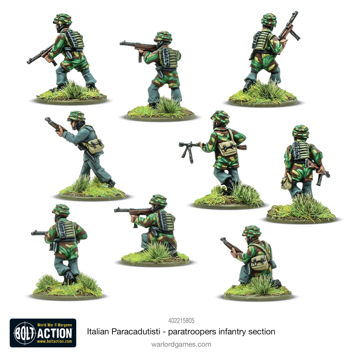 Bolt Action - Italian Paracadutisti Paratrooper Infantry Section