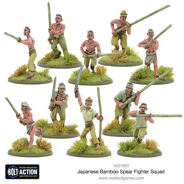 Bolt Action - Japanese Bamboo Spear Fighter Squad