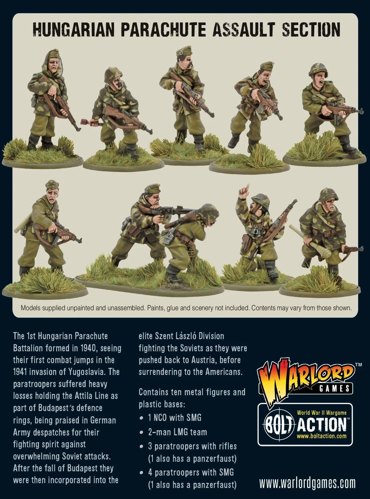 Bolt Action - Hungarian Parachute Assault Section