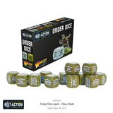 Bolt Action - Order Dice: Olive Drab