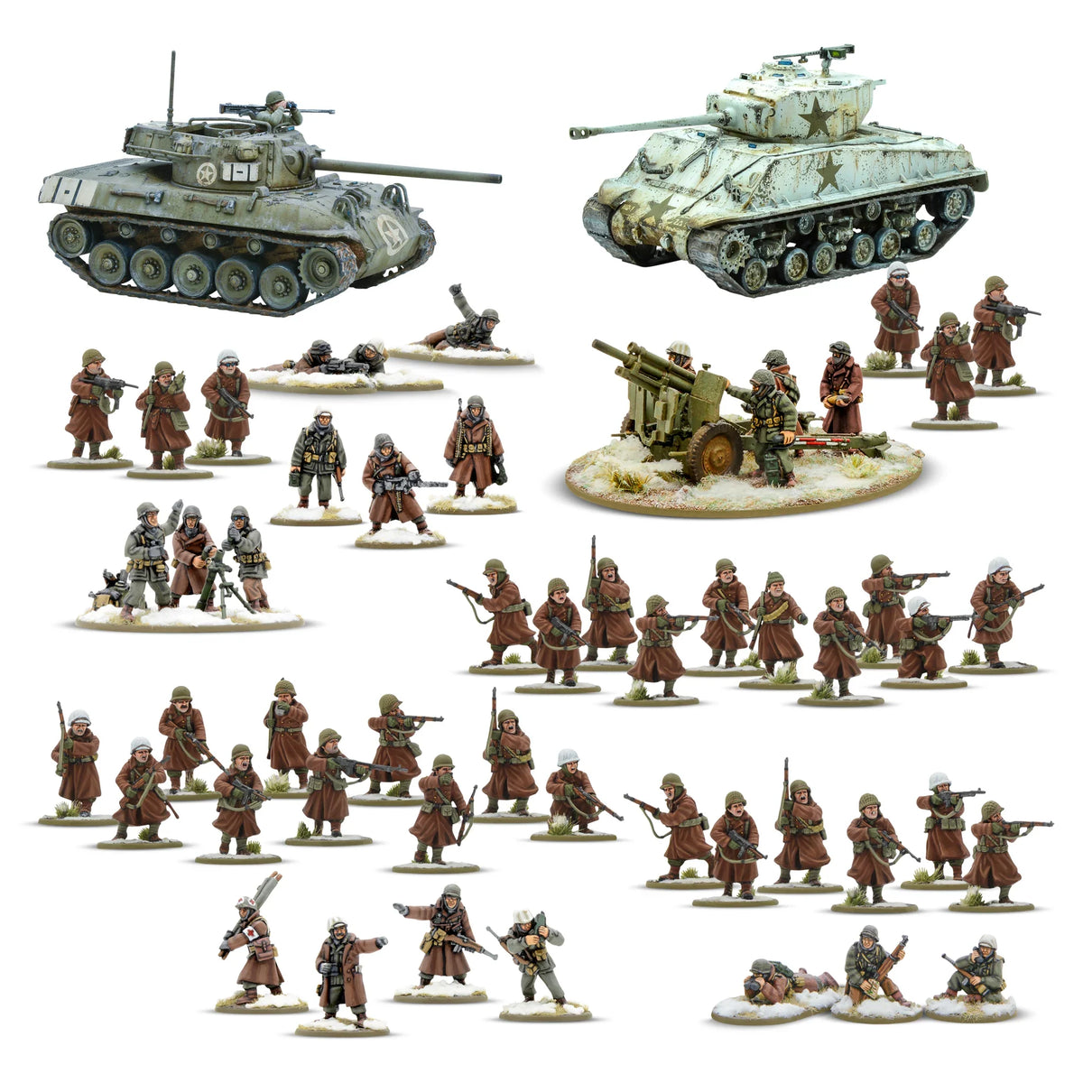 Bolt Action - 'Defenders of Bastogne' US Army (Winter) Starter Army
