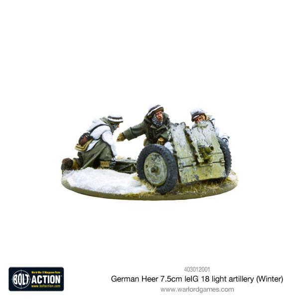 Bolt Action - German Heer 7.5cm Le. IG 18 Light Artillery (Winter)