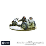 Bolt Action - German Heer 7.5cm Le. IG 18 Light Artillery (Winter)