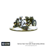 Bolt Action - German Heer 7.5cm Le. IG 18 Light Artillery (Winter)