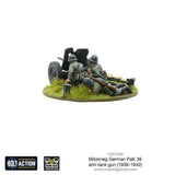 Bolt Action - Blitzkrieg German PaK 36 Anti-Tank Gun