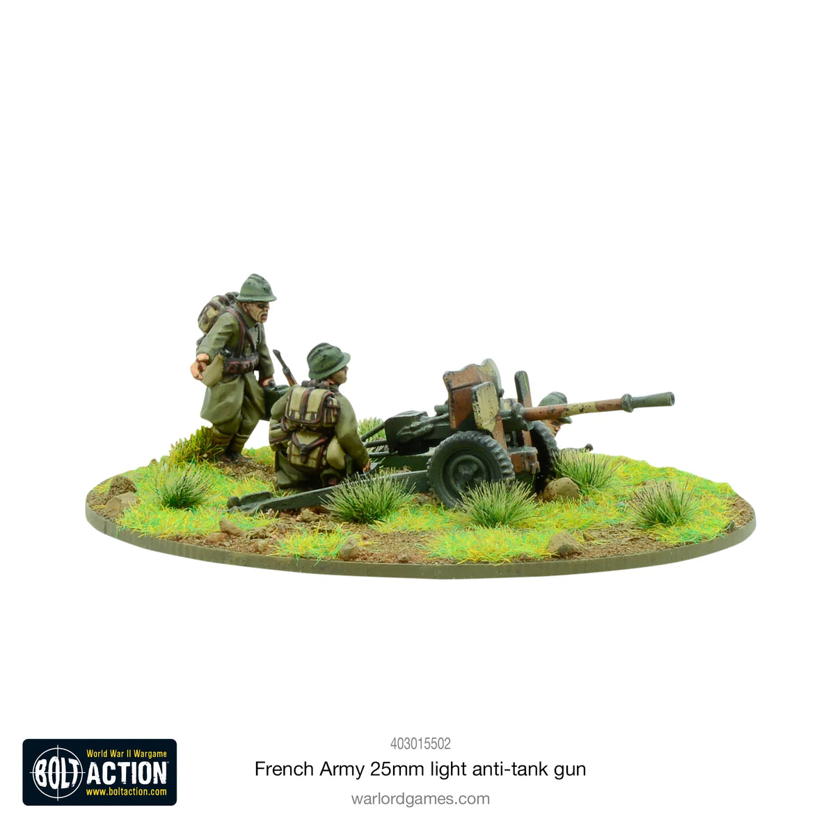 Bolt Action - French Army 25mm Light Anti-Tank Gun