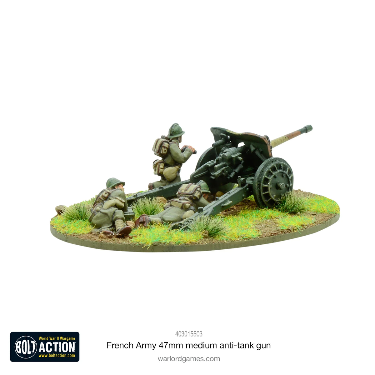 Bolt Action - French Army 47mm Medium Anti-Tank Gun