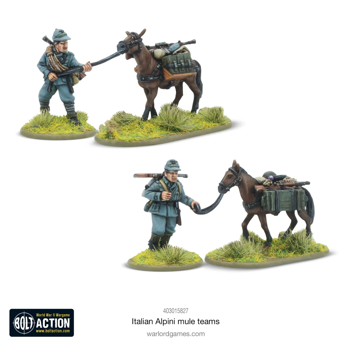 Bolt Action - Italian Alpini Mule Teams