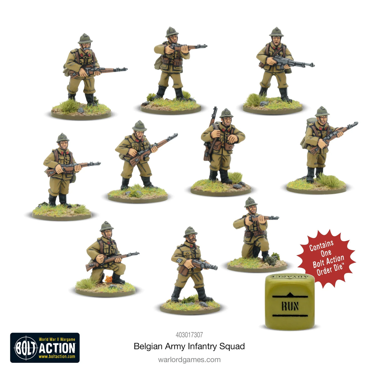 Bolt Action - Belgian Army Infantry Squad