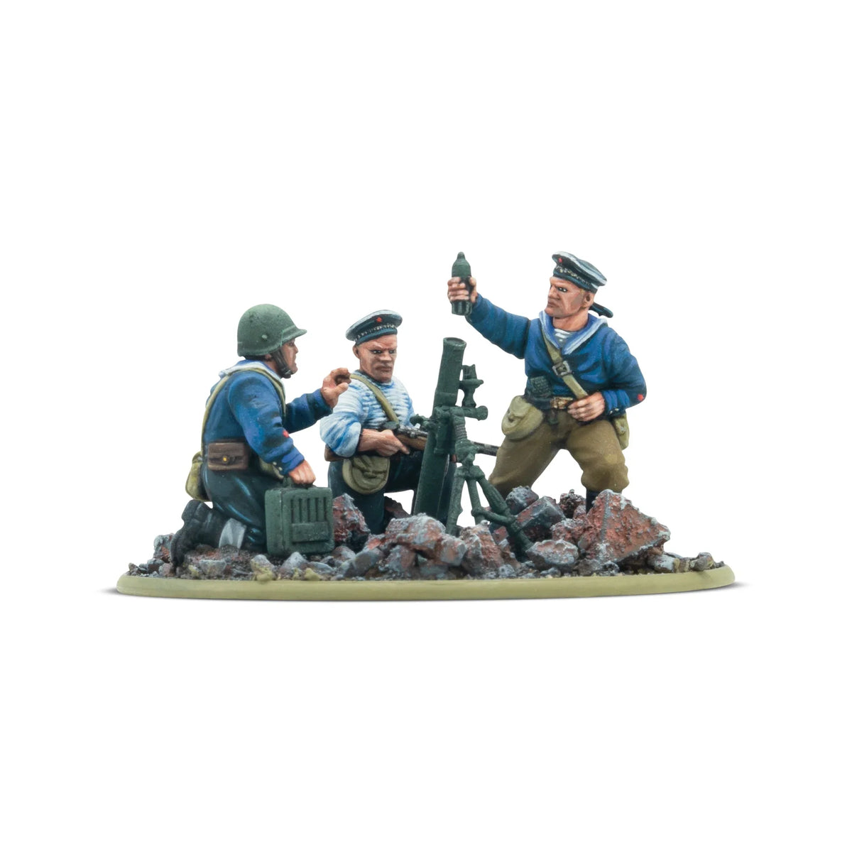 Bolt Action - Soviet Naval Brigade Medium Mortar Team