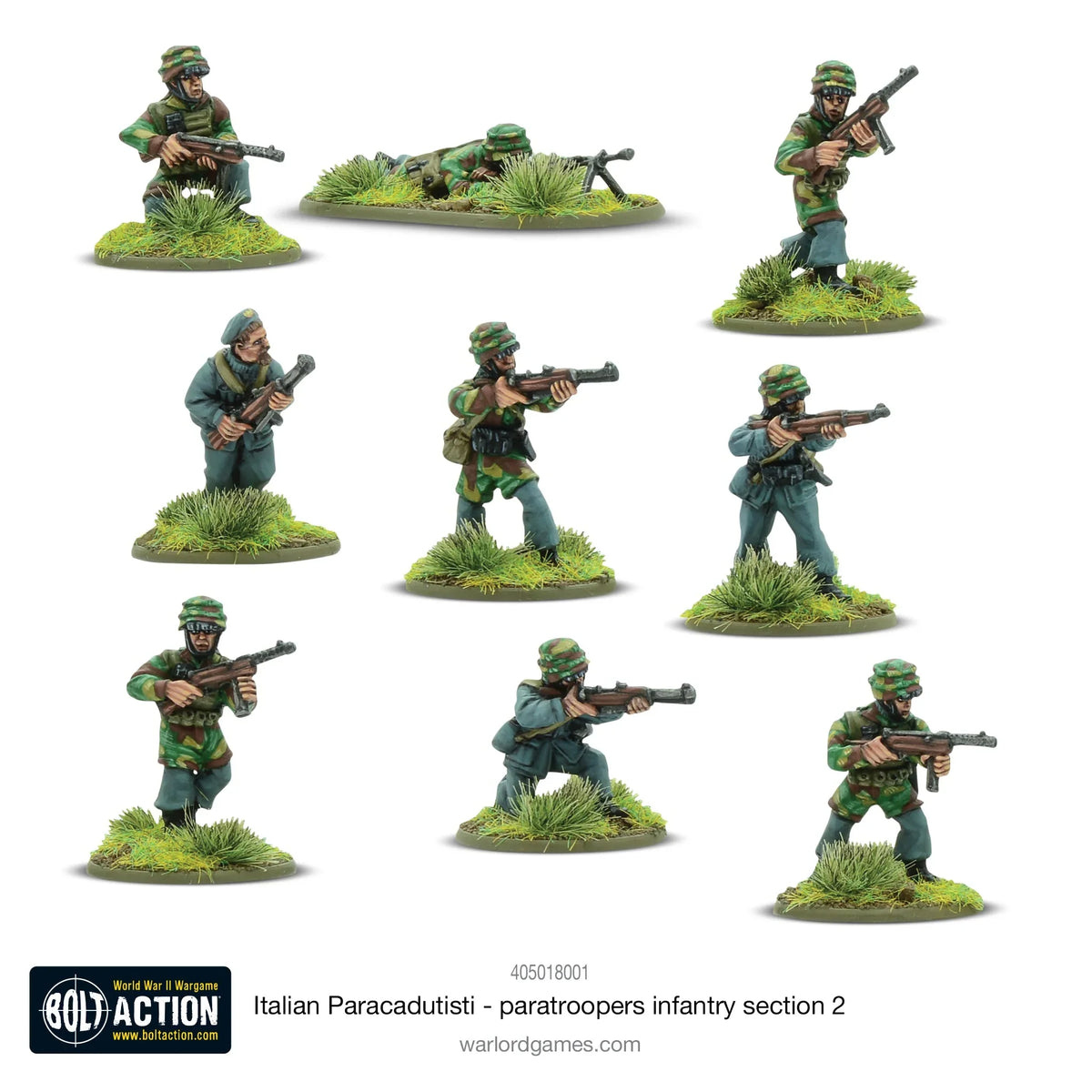 Bolt Action - Italian Paracadutisti Paratrooper Infantry Section 2