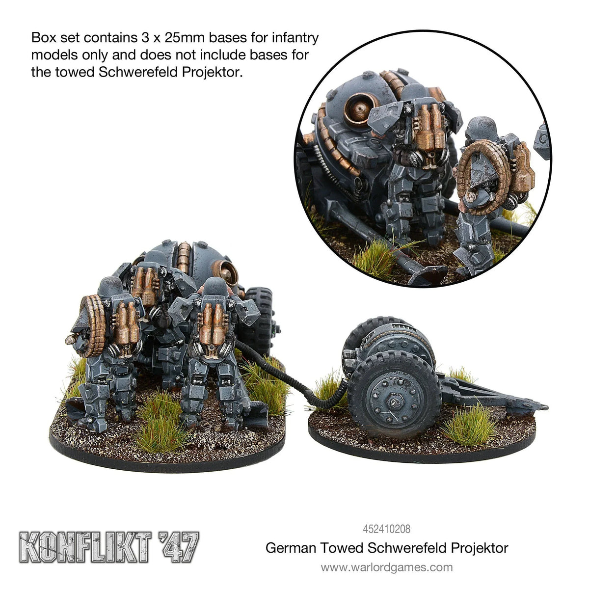 Konflikt '47 - Axis: Towed Schwerefeld Projektor (Heavy Infantry Crew)