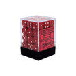 CHX 25804 Opaque 12mm d6 Red/White Block (36)
