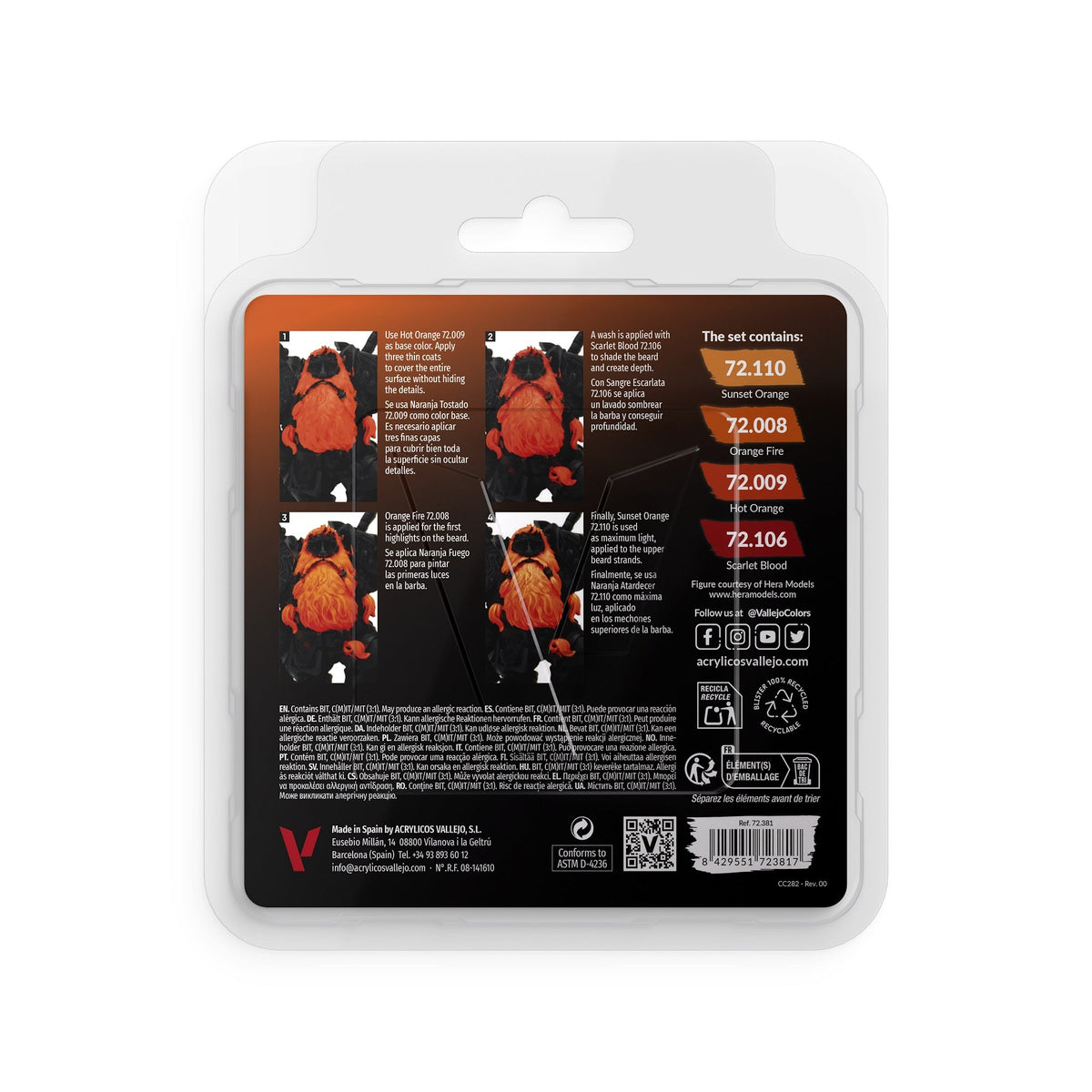 Vallejo - Game Colour - Orange Color Set