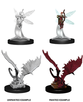 D&D Nolzurs Marvelous Unpainted Miniatures Sprite & Pseudodragon