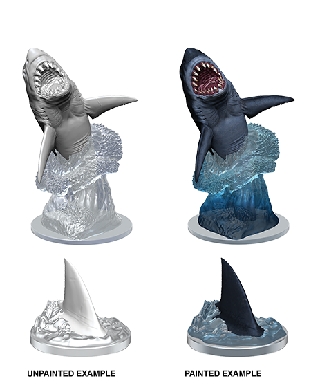 WizKids Deep Cuts Unpainted Miniatures Shark