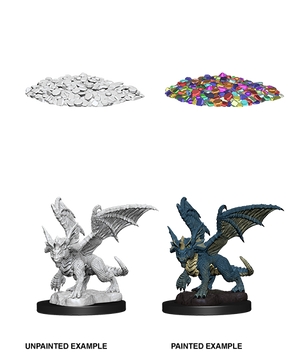 D&D Nolzurs Marvelous Unpainted Miniatures Blue Dragon Wyrmling