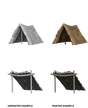 WizKids Deep Cuts Unpainted Miniatures Tent & Lean-To