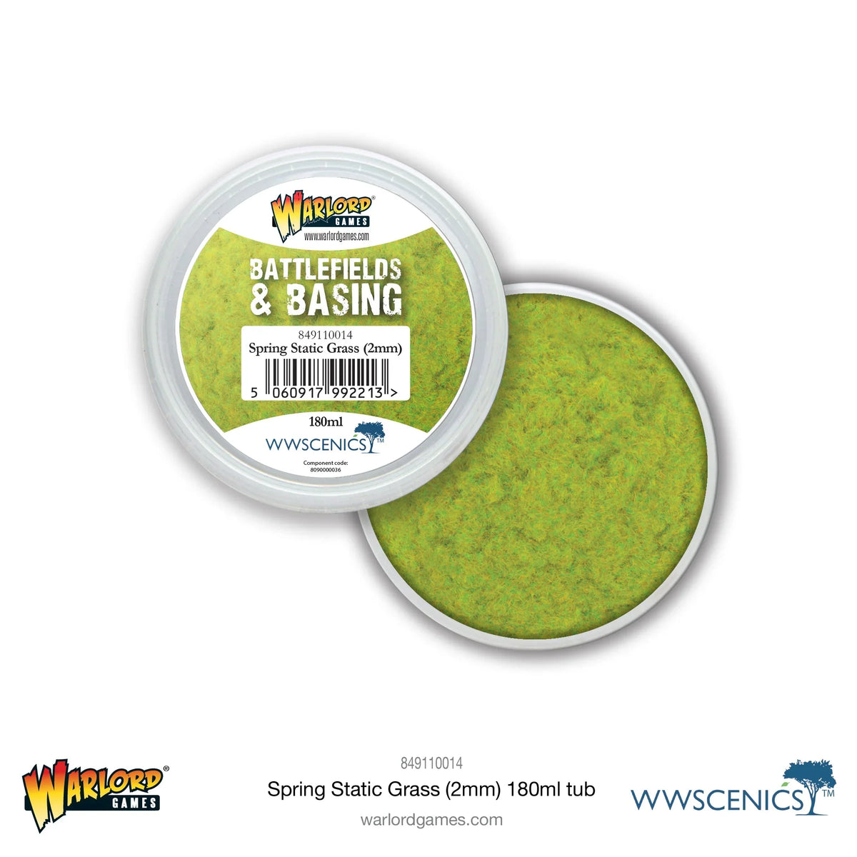 Battlefields & Basing - Spring 2mm Static Grass (180ml)