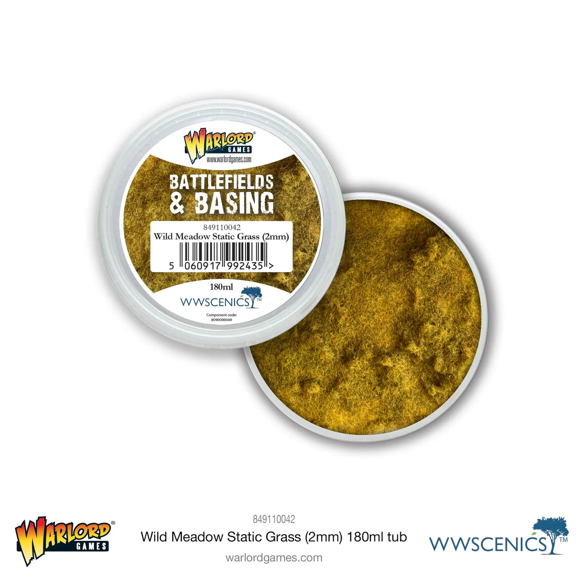 Battlefields & Basing - Wild Meadow 2mm Static Grass (180ml)