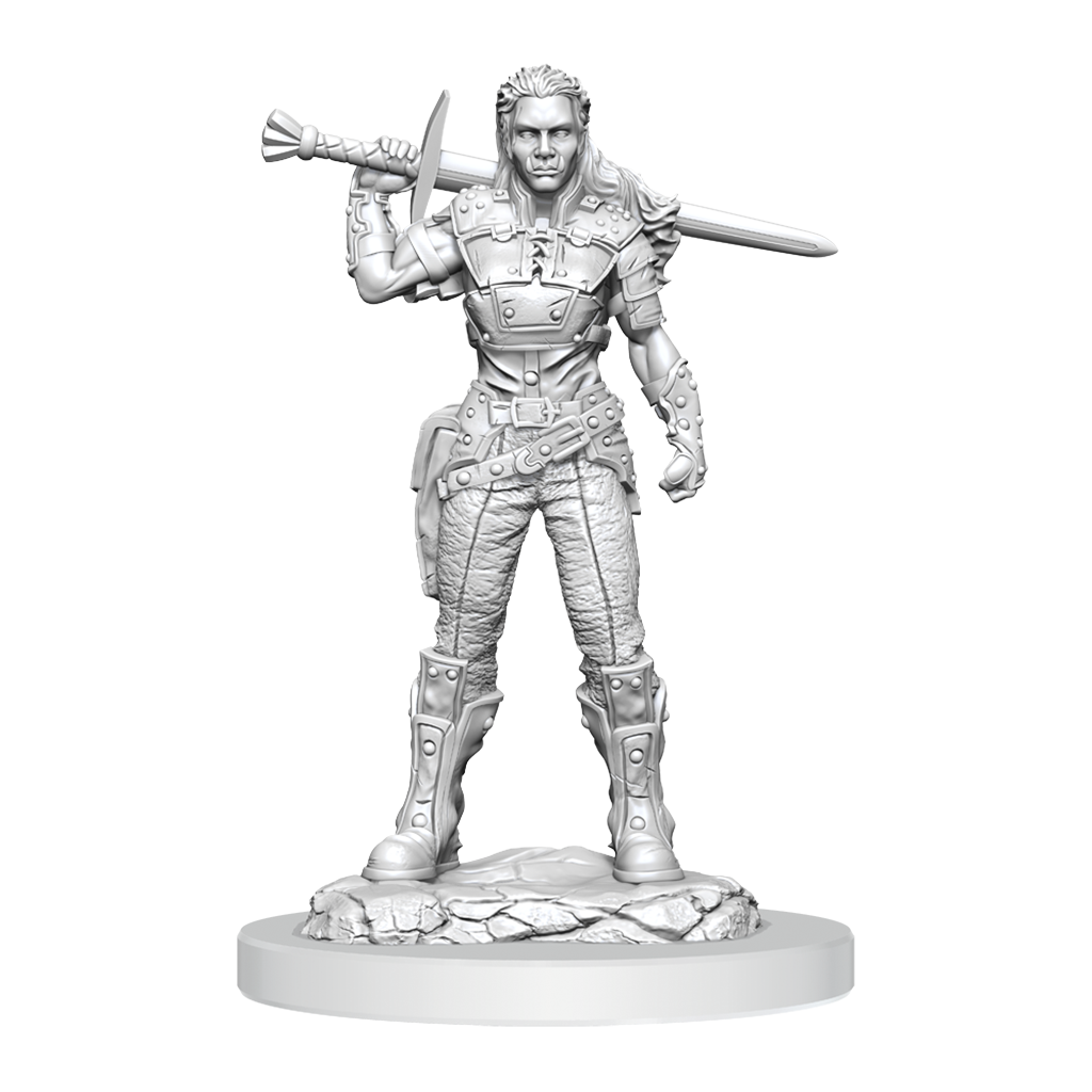 D&D Nolzurs Marvelous Miniatures Orc Fighter Female