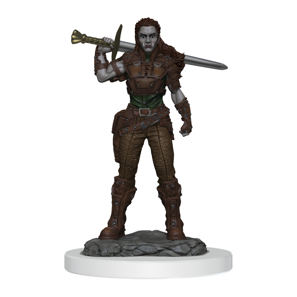 D&D Nolzurs Marvelous Miniatures Orc Fighter Female