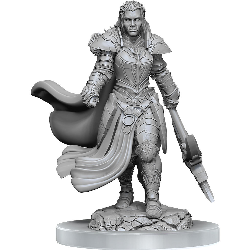 D&D Nolzurs Marvelous Miniatures Orc Fighter Female