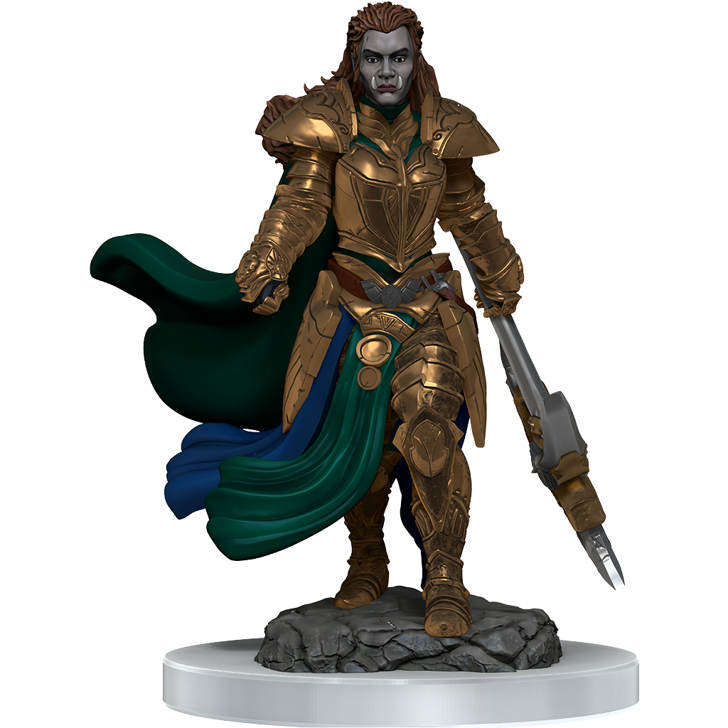 D&D Nolzurs Marvelous Miniatures Orc Fighter Female