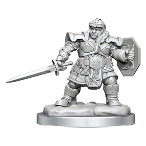 D&D Nolzurs Marvelous Unpainted Miniatures Dwarf Fighter Female