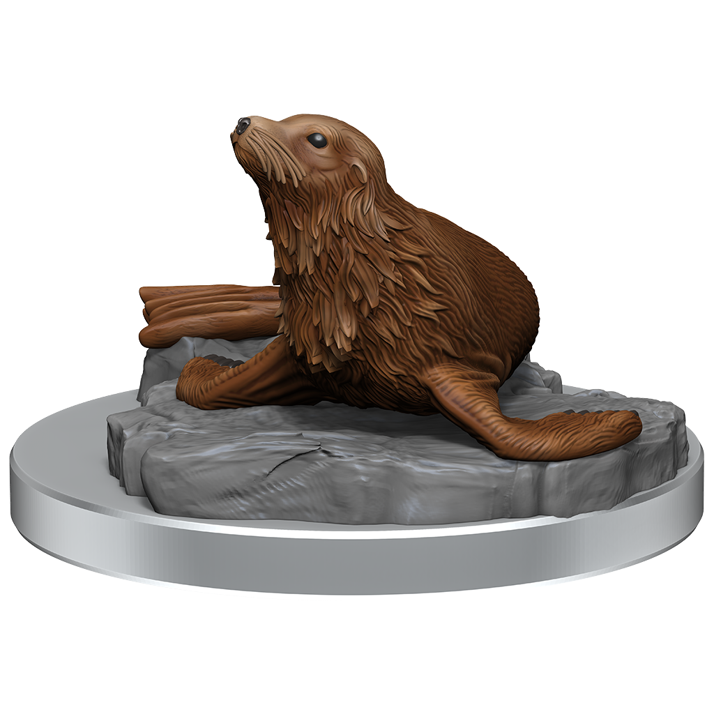 D&D Nolzurs Marvelous Miniatures Locathah & Seal