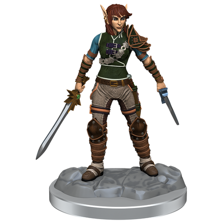 D&D Nolzurs Marvelous Miniatures Elf Rogue & Half-Elf Rogue Protege
