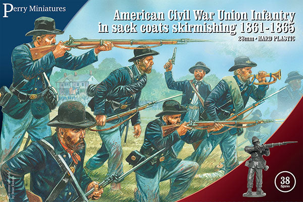 Perry Miniatures - American Civil War Union Infantry in Sack Coats Skirmishing 1861-1865
