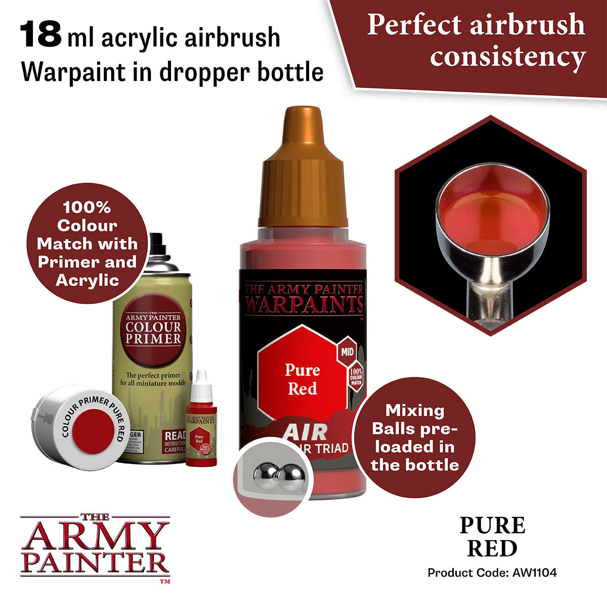 The Army Painter - Warpaints Air: Pure Red