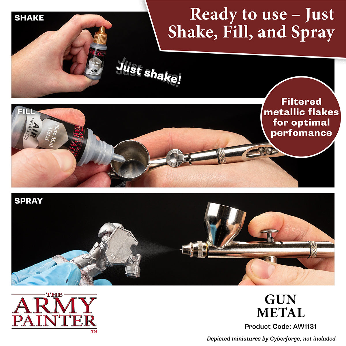 The Army Painter - Warpaints Air Metallics: Gun Metal