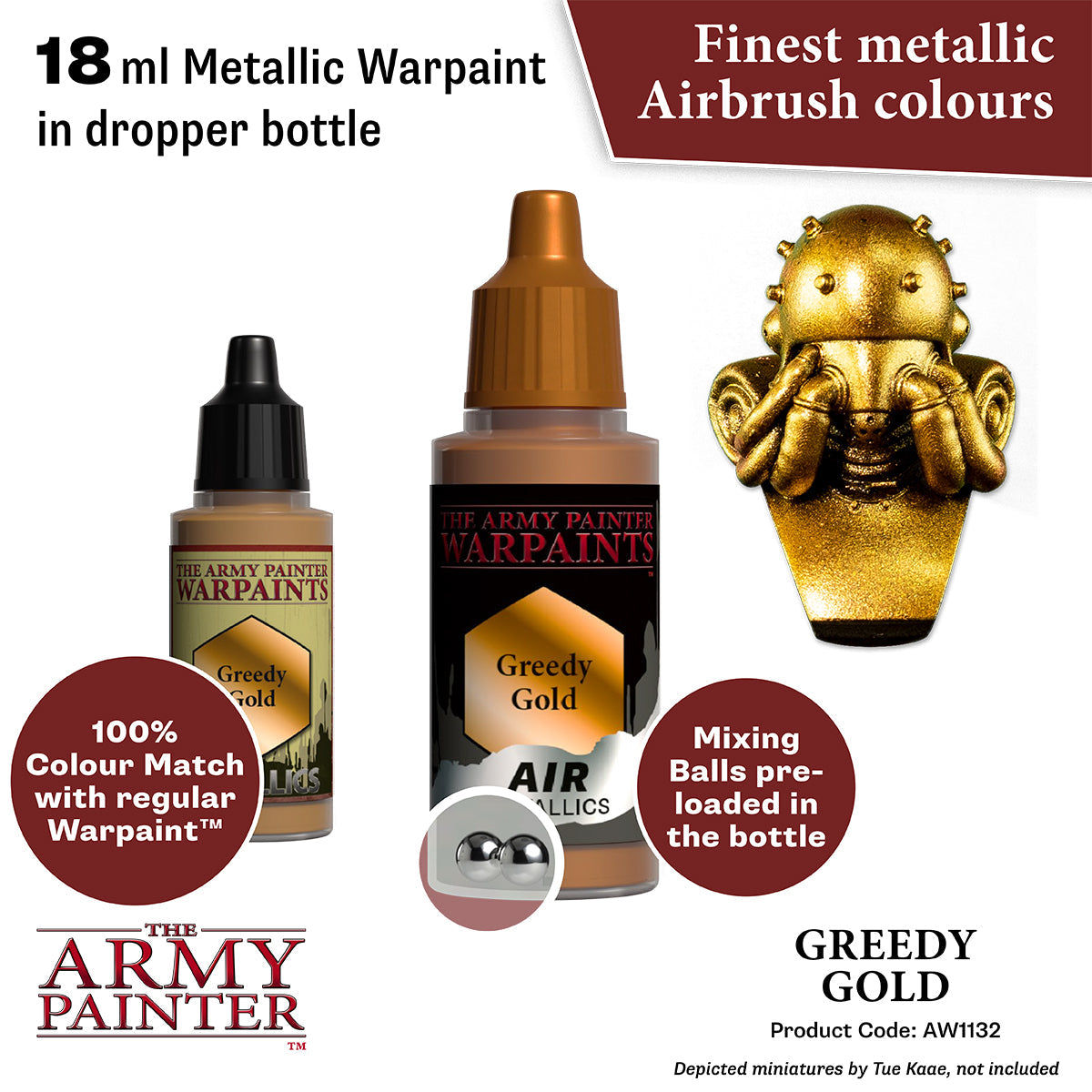 The Army Painter - Warpaints Air Metallics: Greedy Gold