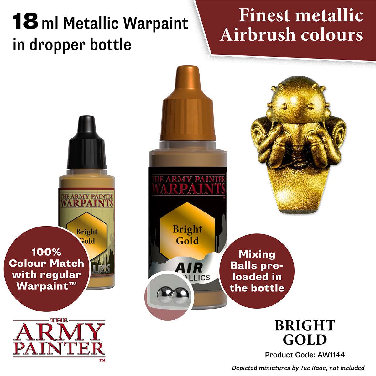 The Army Painter - Warpaints Air Metallics: Bright Gold