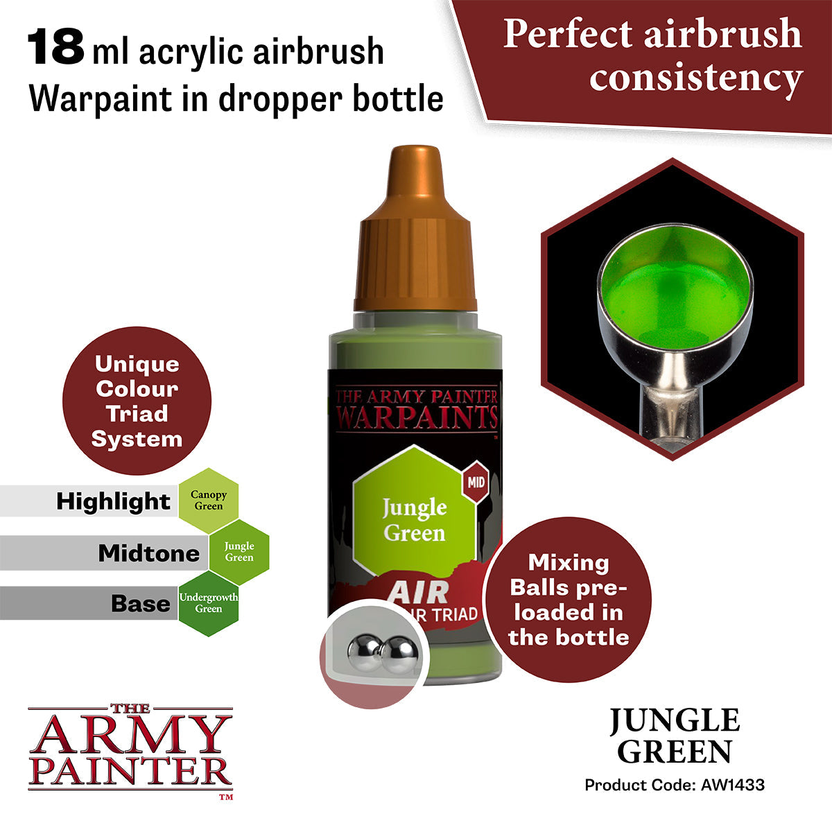 The Army Painter - Warpaints Air: Jungle Green