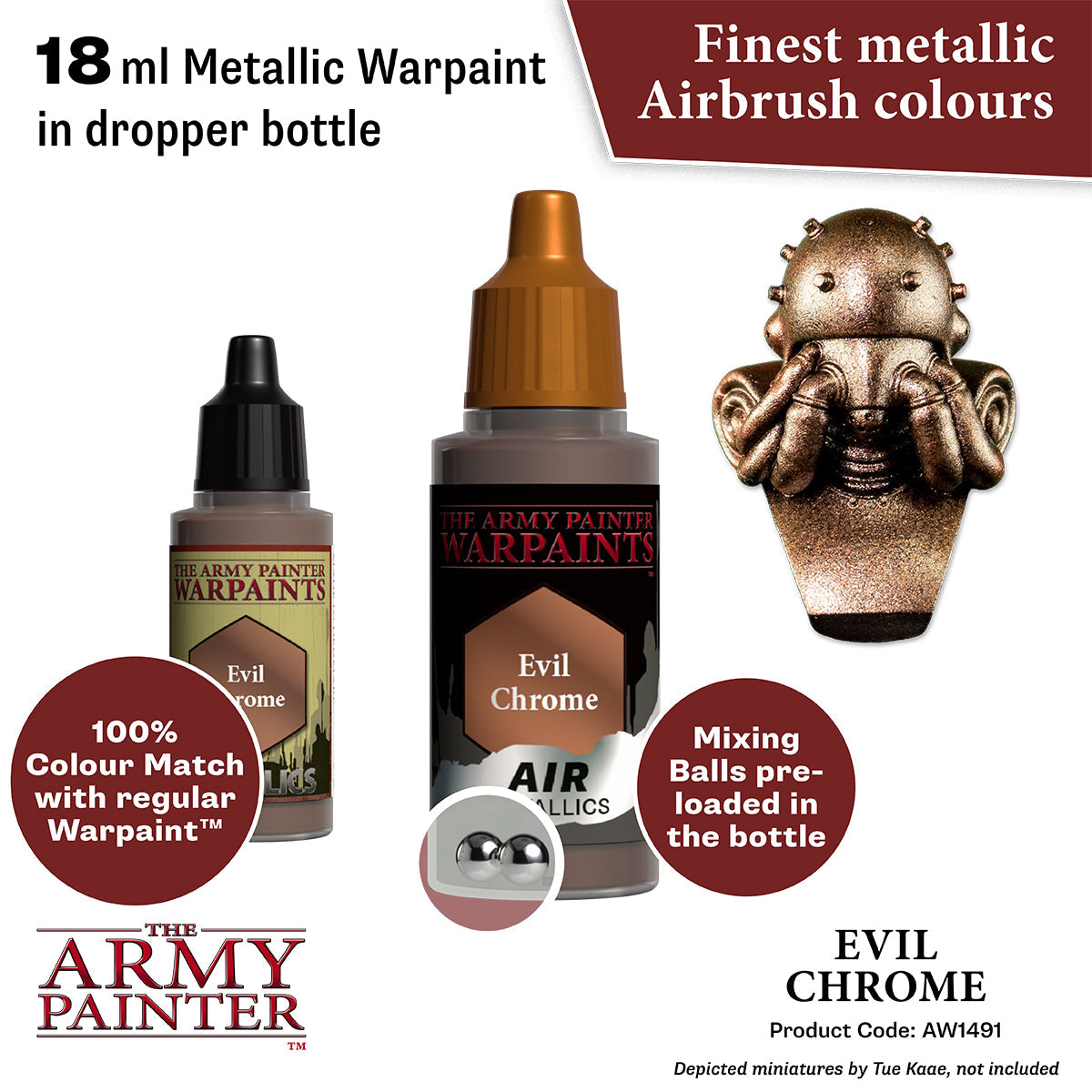 The Army Painter - Warpaints Air Metallics: Evil Chrome