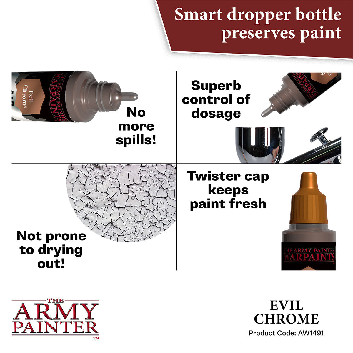 The Army Painter - Warpaints Air Metallics: Evil Chrome