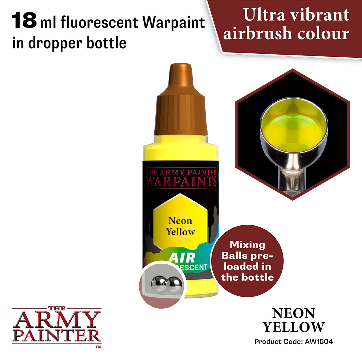 The Army Painter - Warpaints Air Fluorescent: Neon Yellow